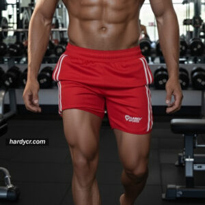 Short Olimpo rojo con blanco