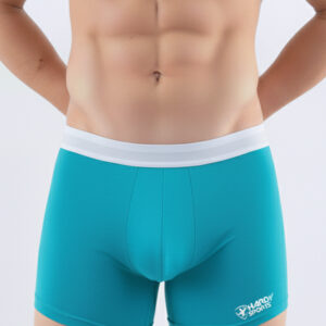Boxer medio azul turquesa